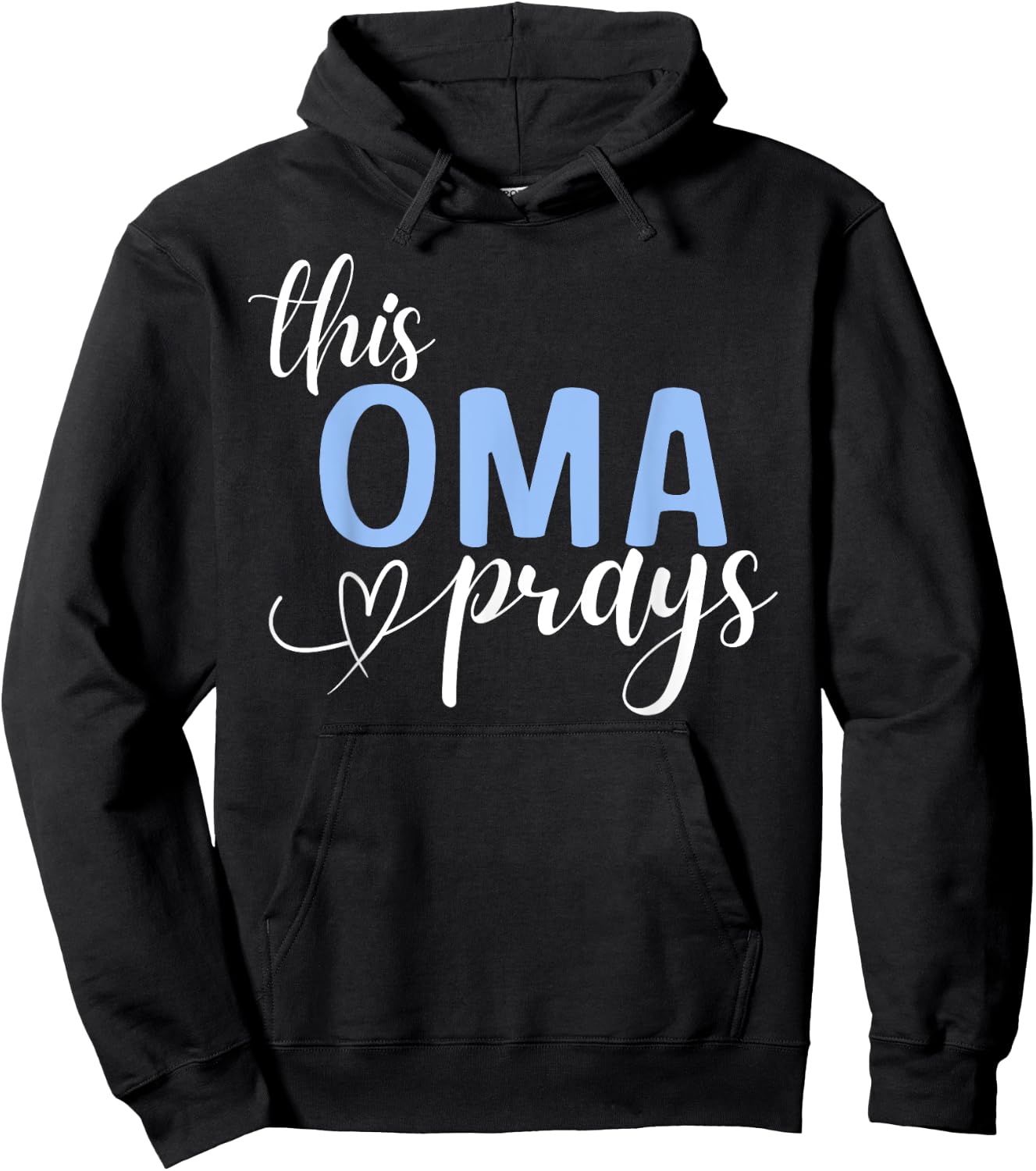 This Oma Prays Perfect Christian Oma Hoodie - Hoodie | Black