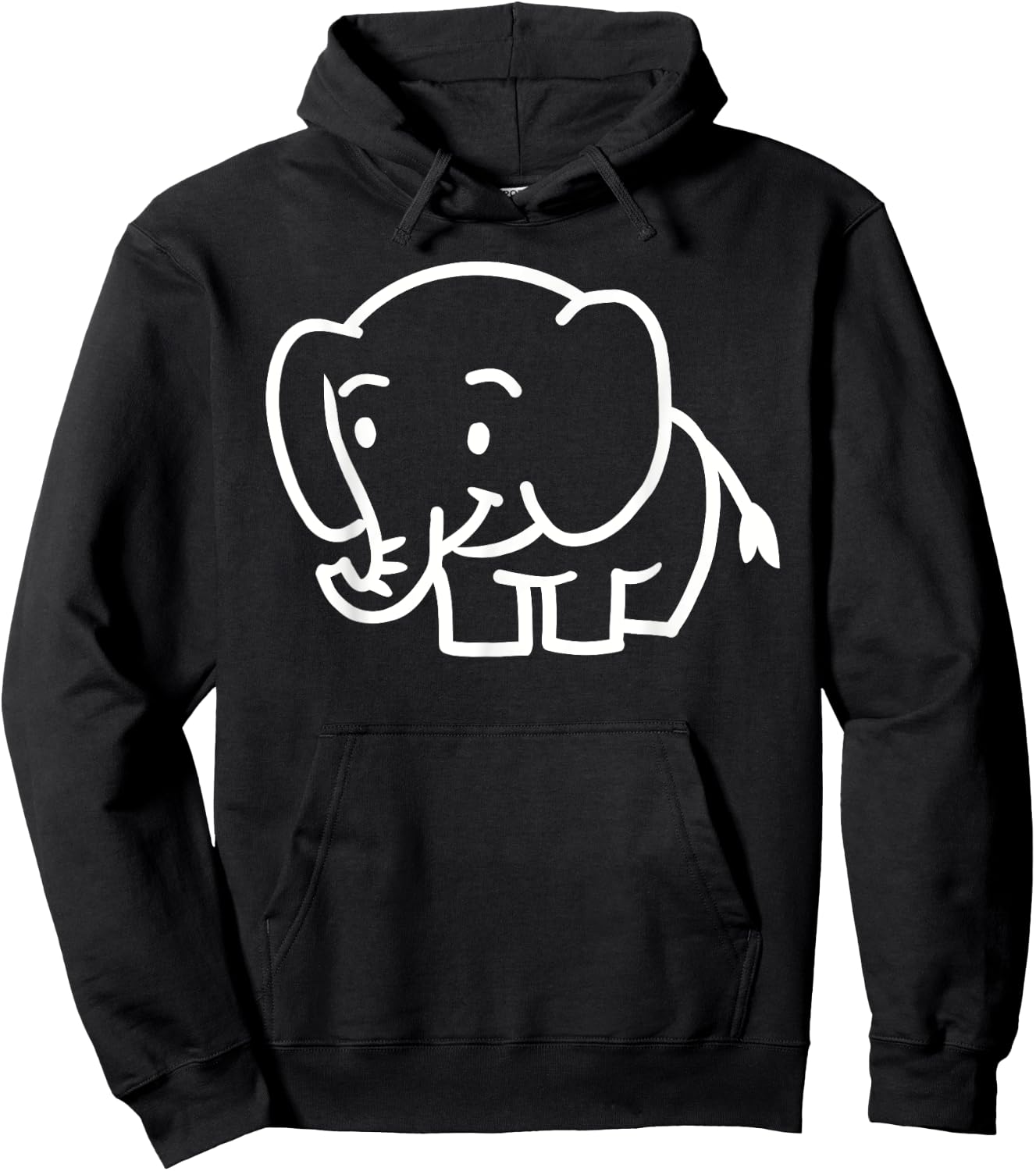 Cute elephant Hoodie - Hoodie | Black