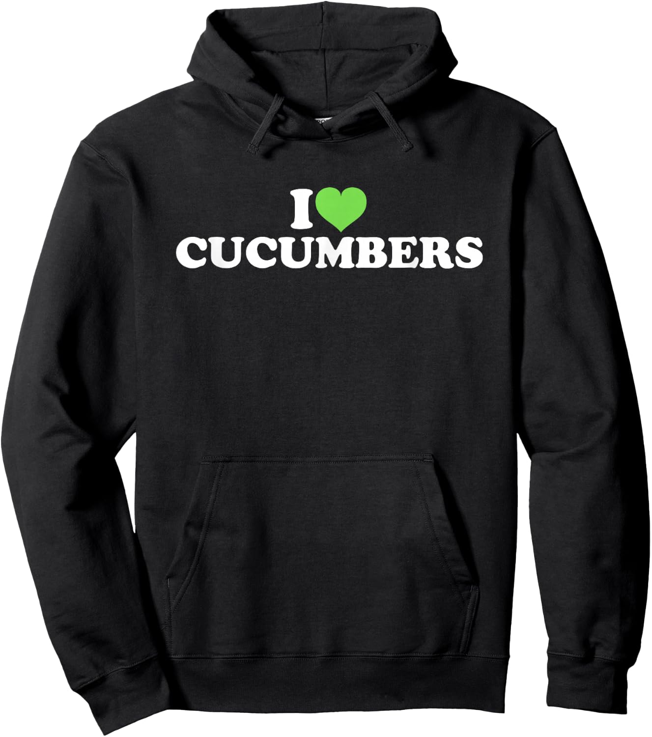 I Love Cucumbers Hoodie - Hoodie | Black