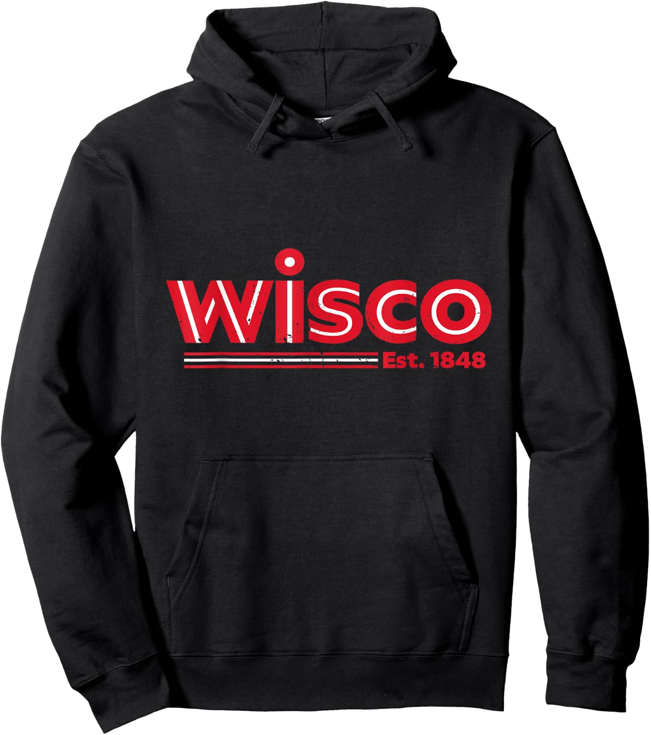Wisco Design - Wisconsin Sweat Hoodie - Hoodie | Black