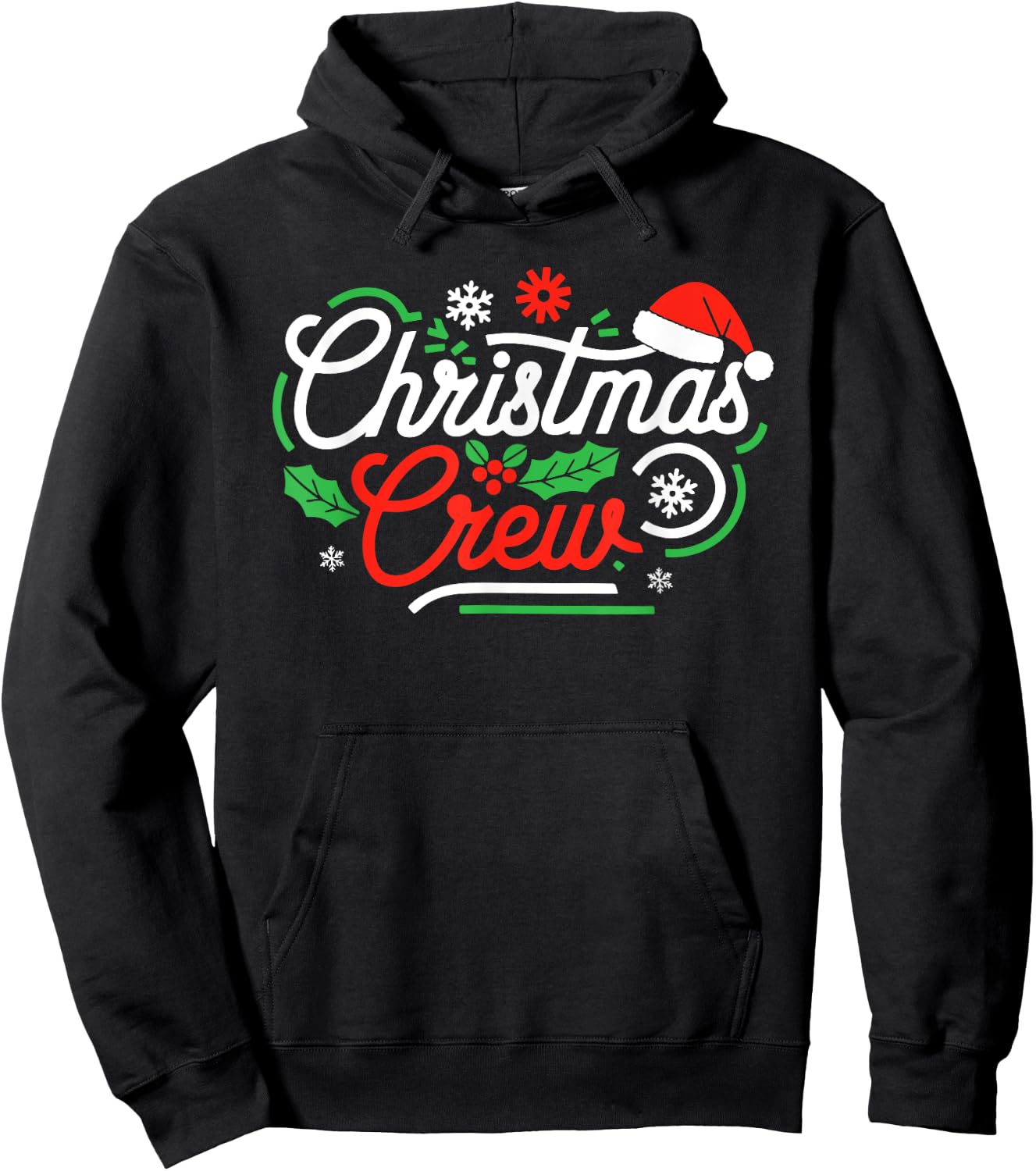Christmas Crew Shirt Adult Men Women Kids Christmas Pajamas Hoodie - Hoodie | Black