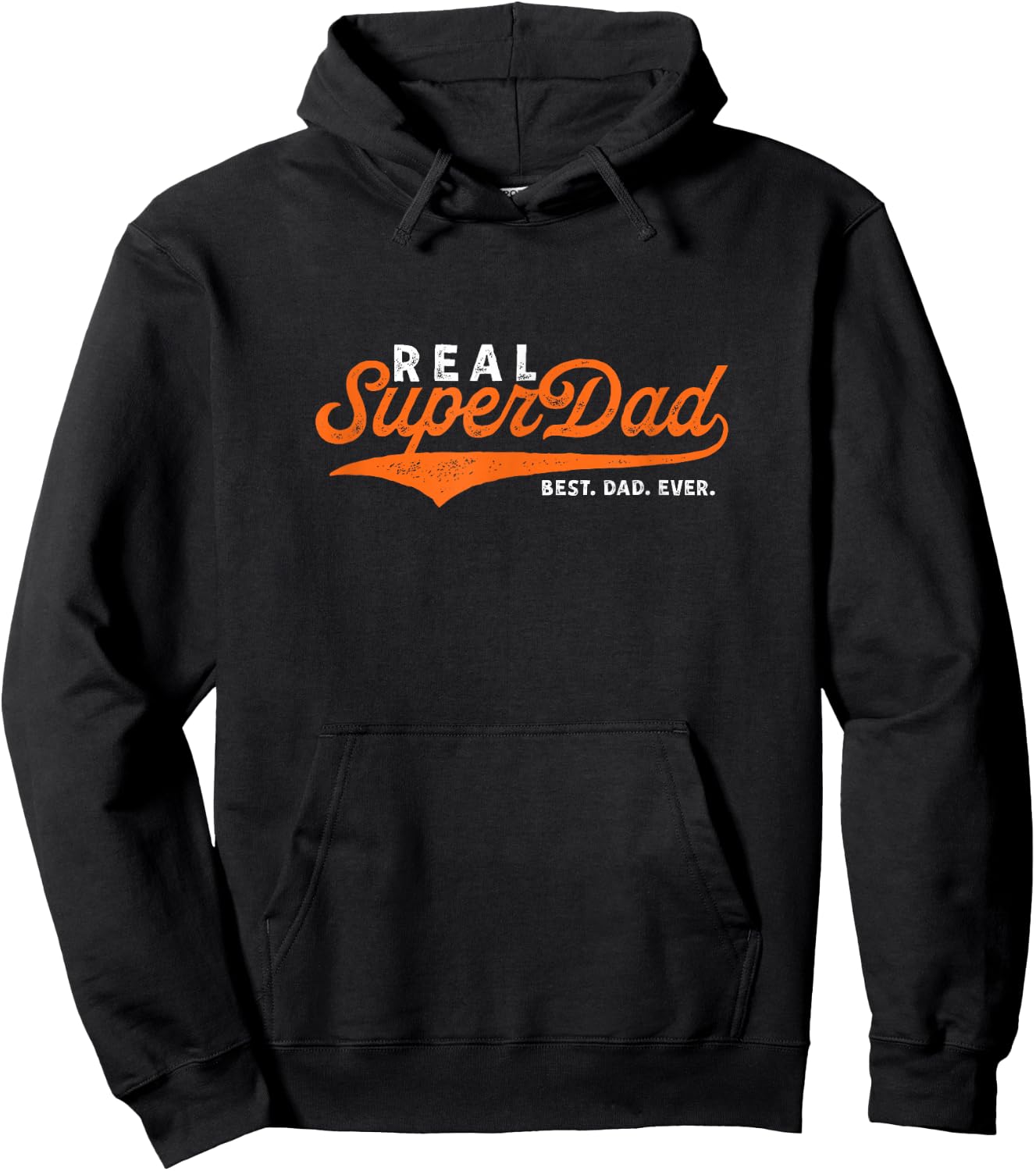 Best Dad Ever REAL Super Dad , black Hoodie - Hoodie | Black