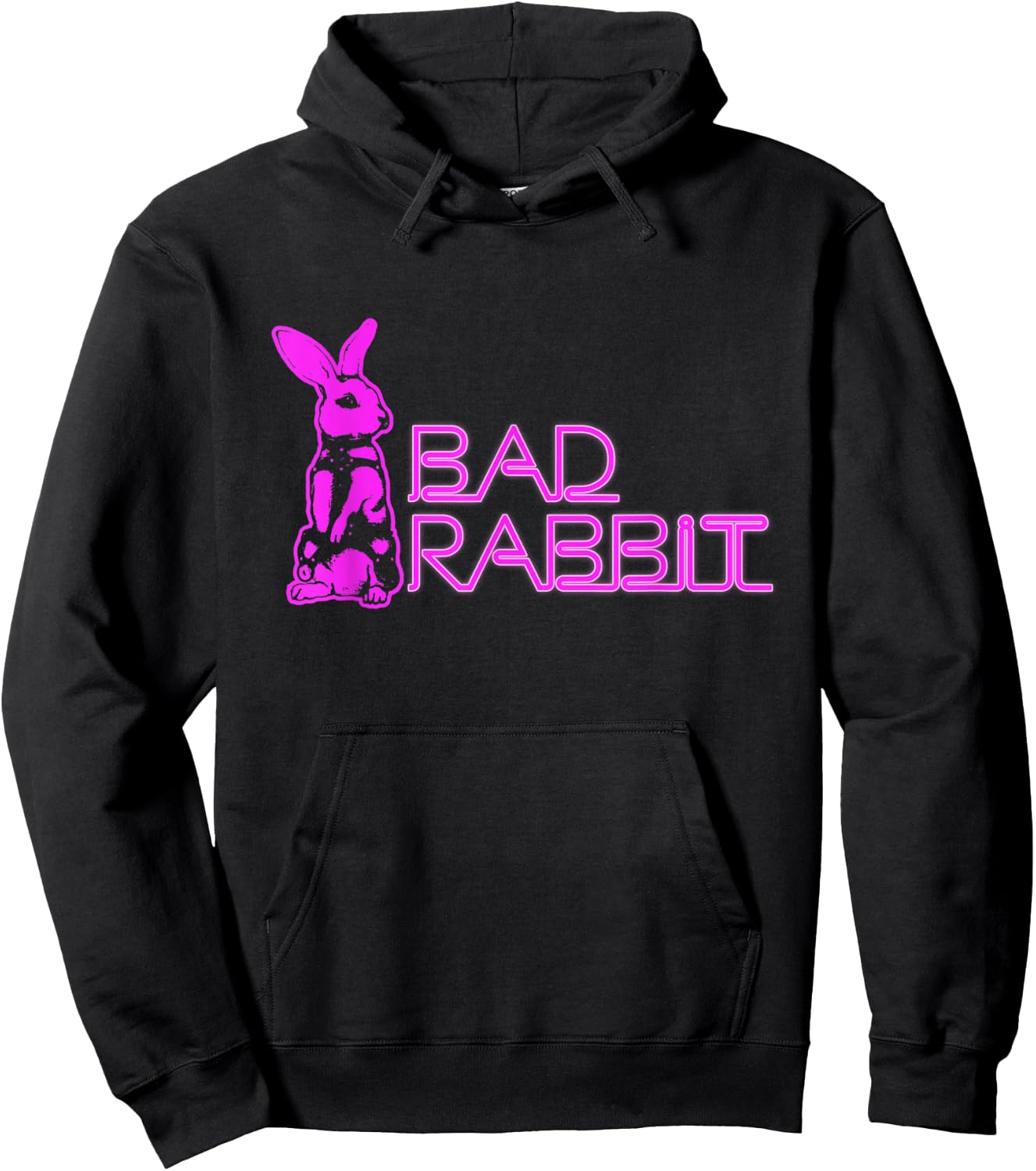 Bad Rabbit Bunny Bloody Hater Antisocial Horror Introverted Hoodie - Hoodie | Black