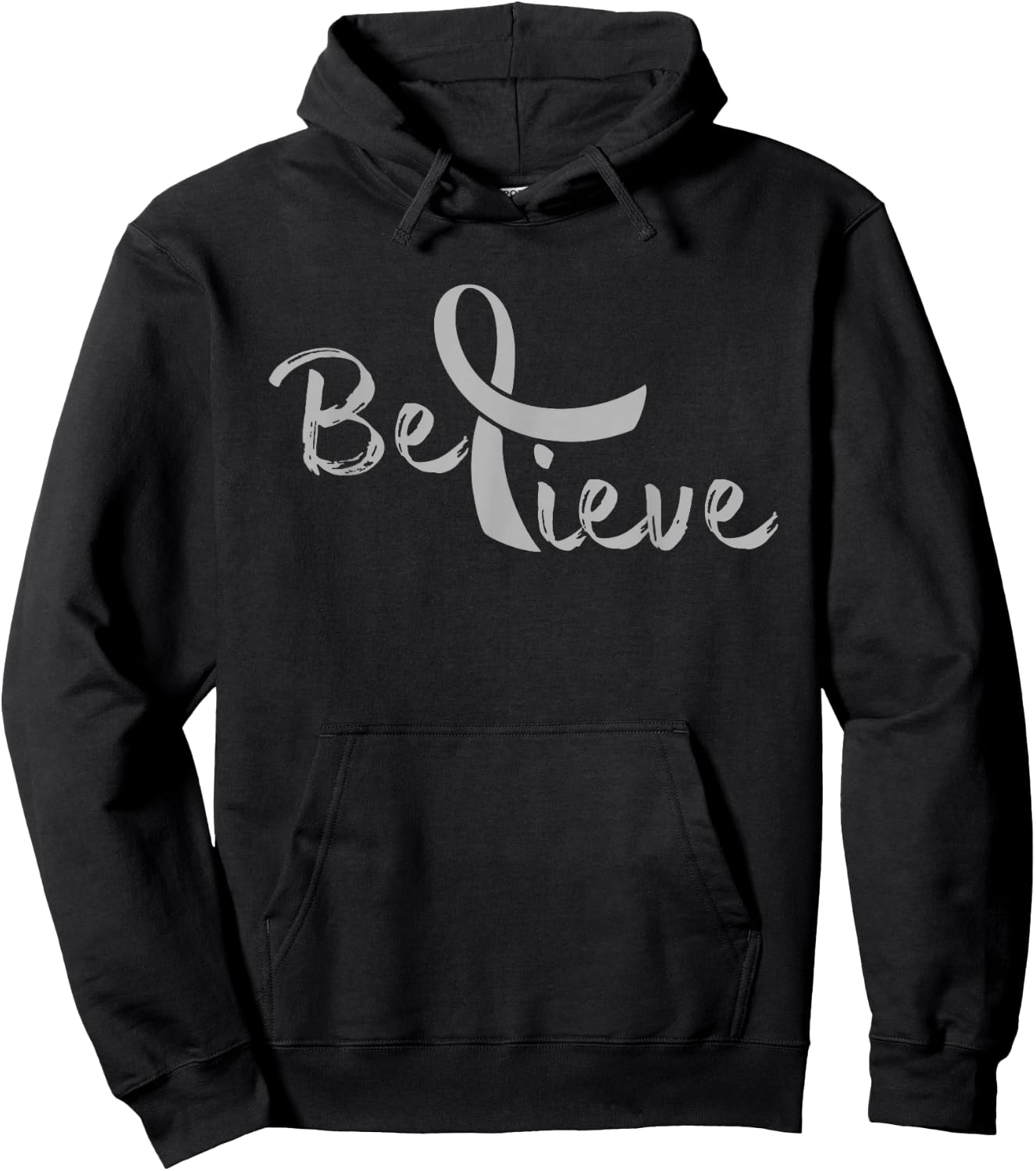 Believe - Brain Cancer Shirt Brain Cancer Support Gift Hoodie - Hoodie | Black