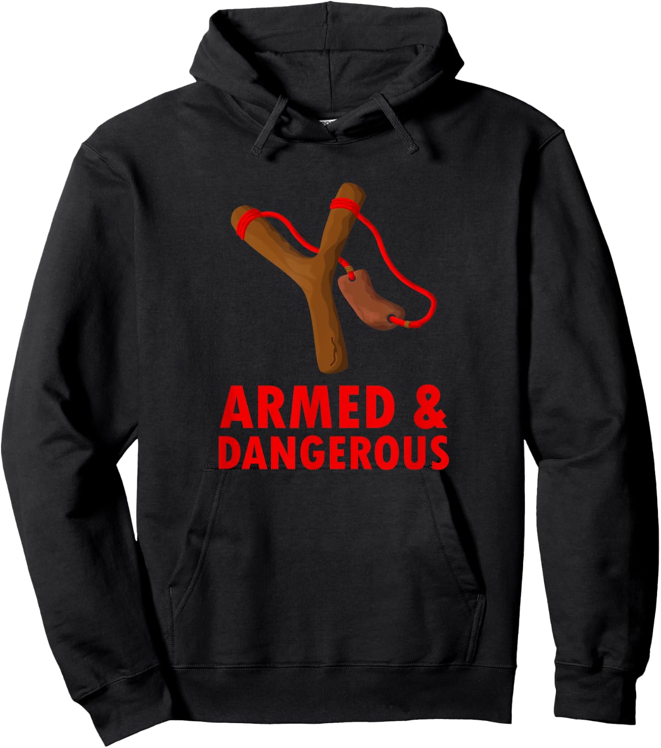 Toy Slingshot Backyard Rabbit & Squirrel Hunting Hoodie - Hoodie | Black