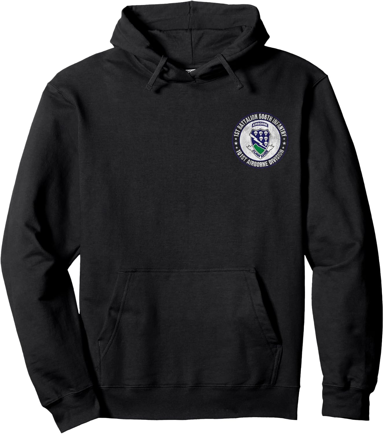 1st Battalion 506th Infantry 101st Airborne Division Veteran Hoodie - Hoodie | Black