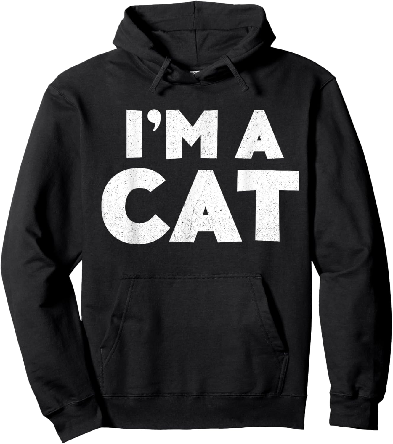 I'm A Cat Shirt Adult Kids Halloween Costume Hoodie - Hoodie | Black