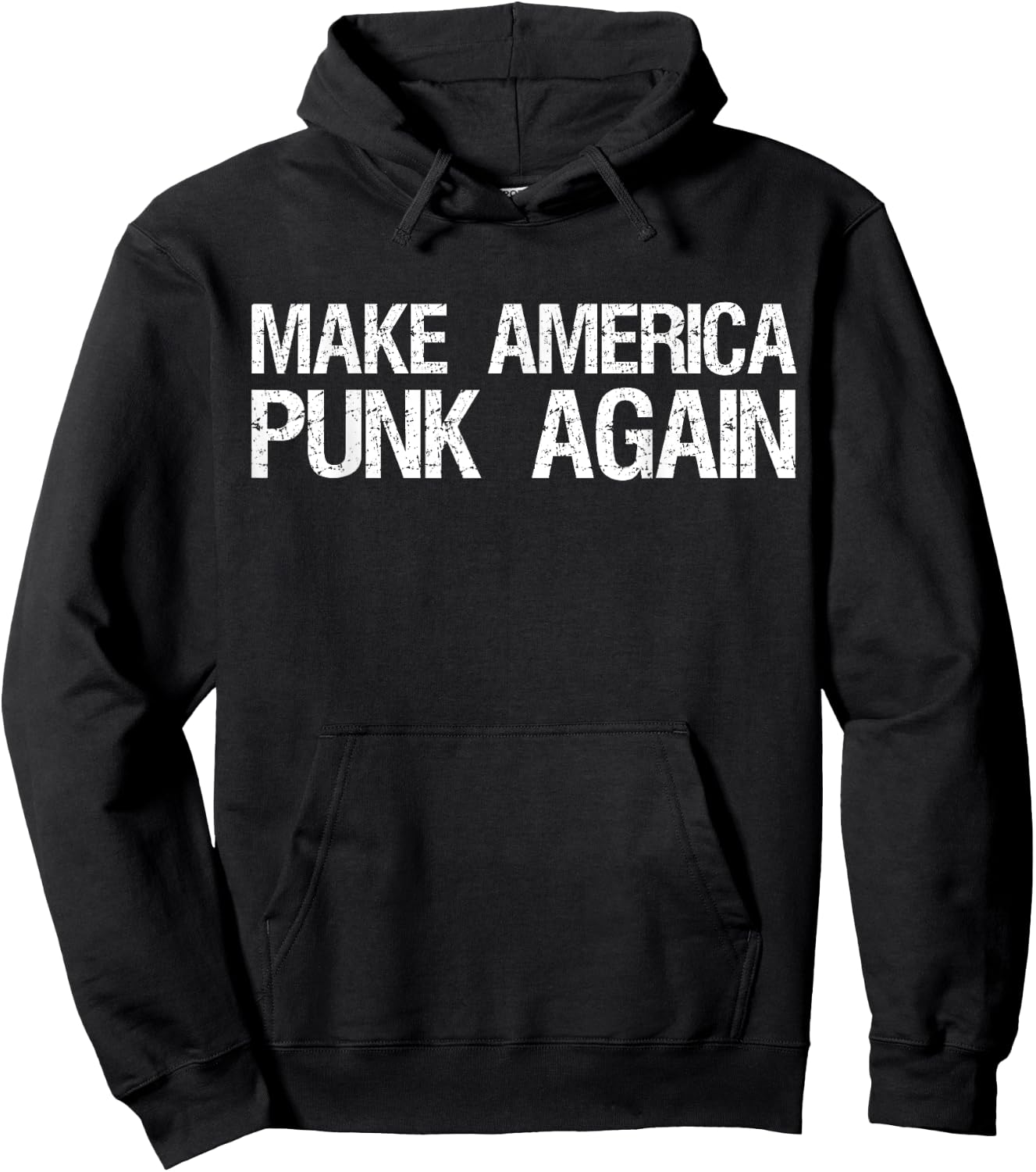 Make America Punk Again | Funny Trump Punk Rock Hoodie - Hoodie | Black
