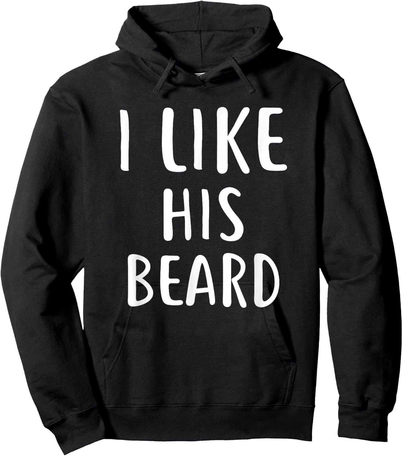 I Like His Beard Compliment Matching Couple Shirts Hoodie - Hoodie | Black