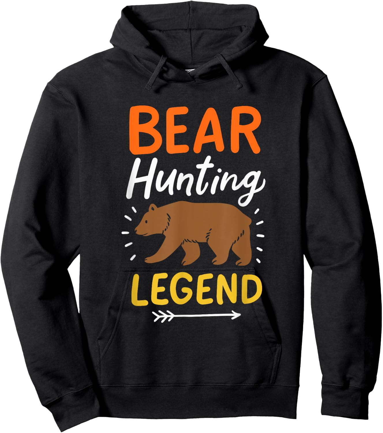 Bear Hunting Legend Bear Slayer Bear Hunter Bear Hunting Hoodie - Hoodie | Black