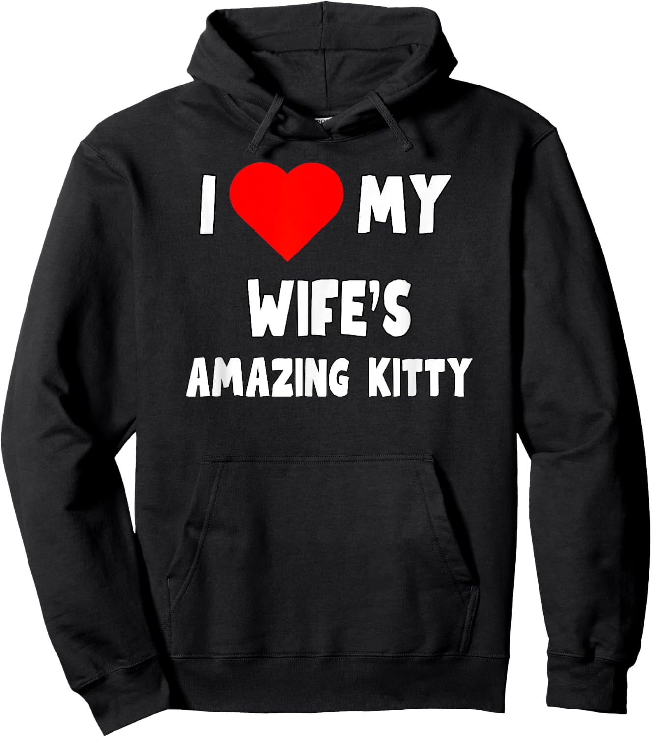 I love My Wife's Amazing Kitty - husband gift Hoodie - Hoodie | Black