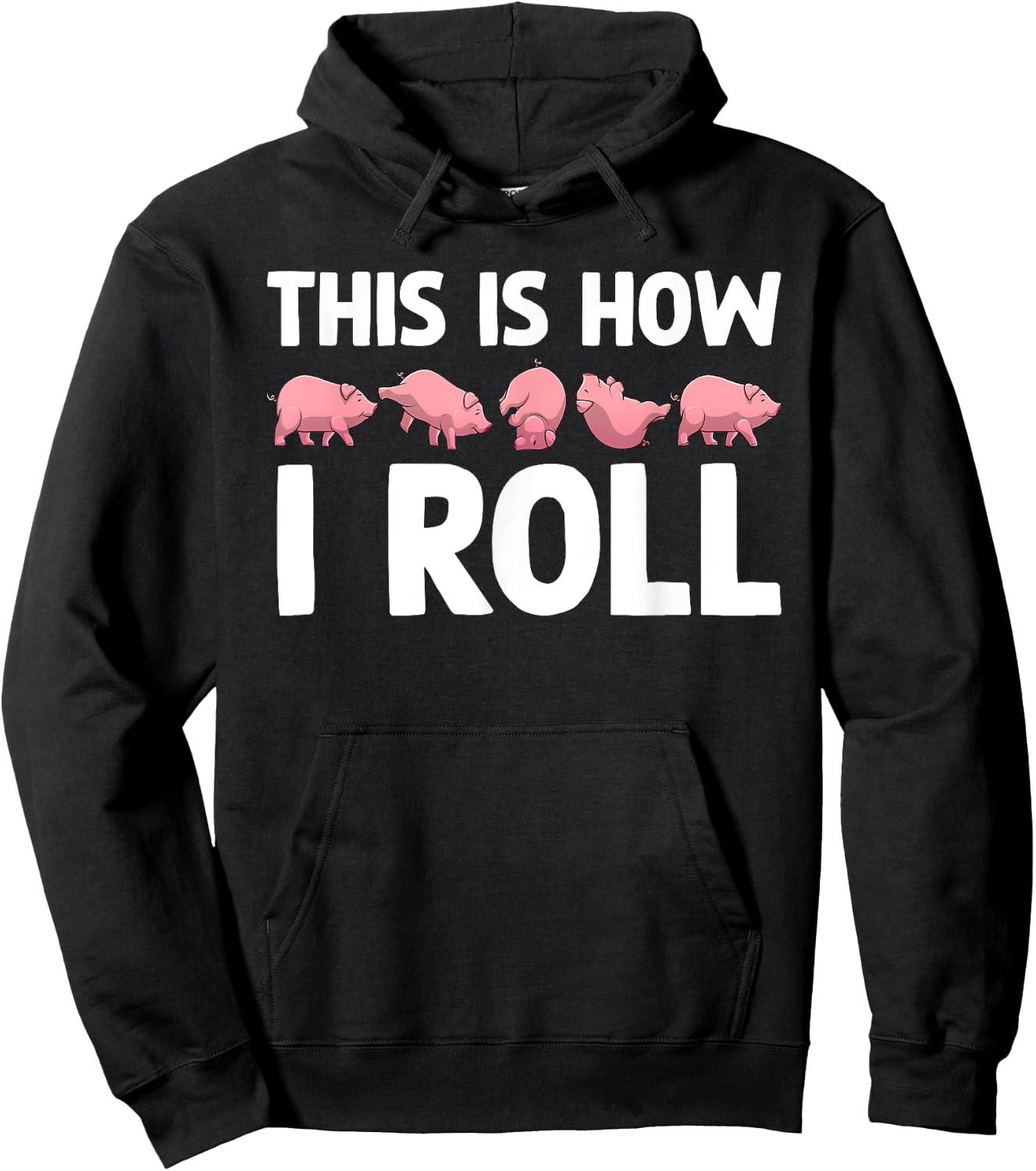 Funny Pig Design Women Farm Animal Piggy Pig Lover Hoodie - Hoodie | Black