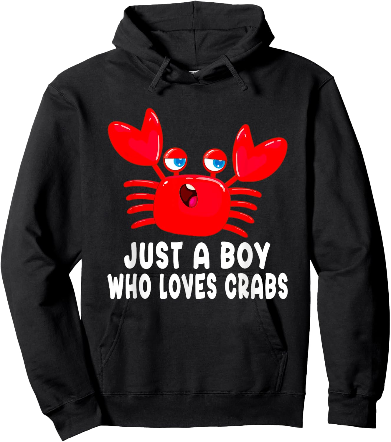 Just a Boy Who Loves Crabs Hoodie - Hoodie | Black