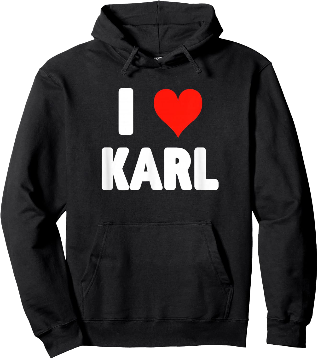 I Love Karl - Herz Hoodie - Hoodie | Black
