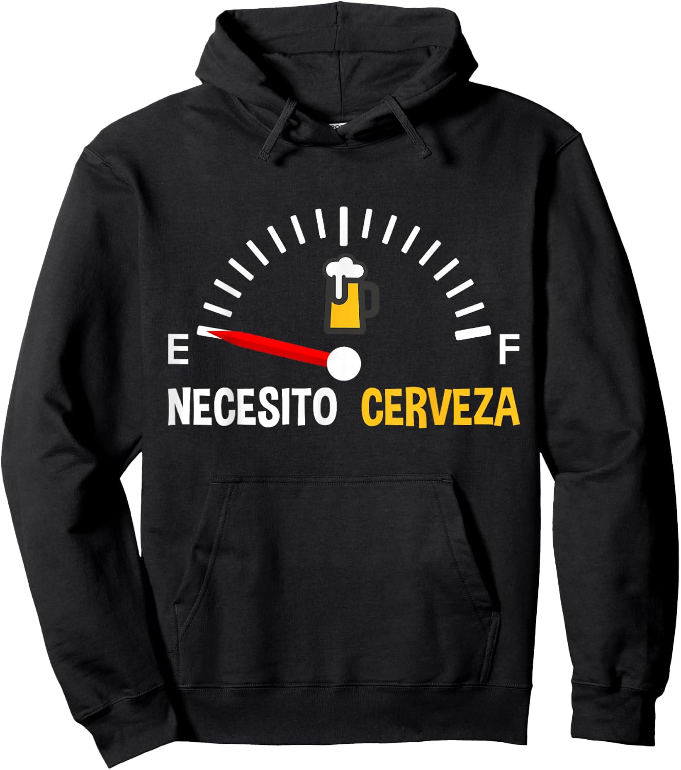 Necesito Cerveza as Funny Spanish Quote Mexican Beer Hoodie - Hoodie | Black