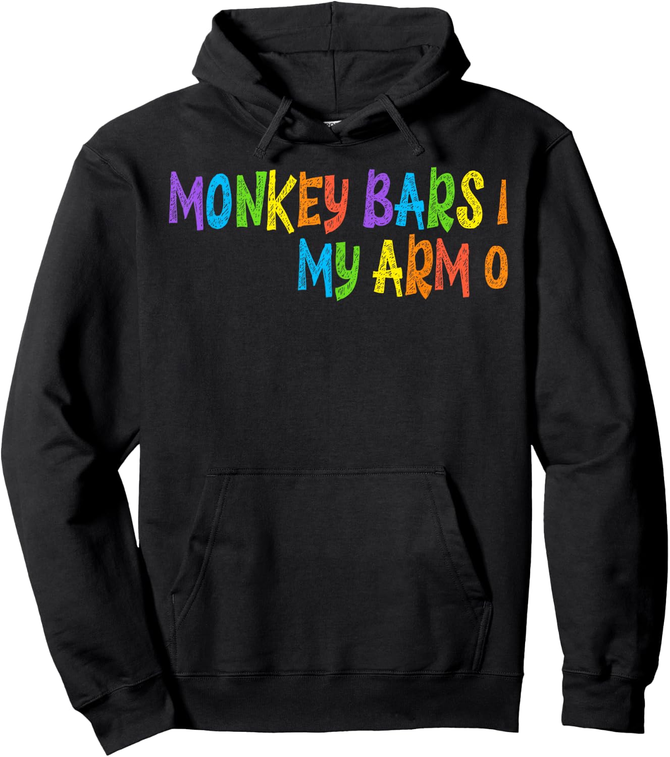 Funny Kids Monkey Bars Arm Injury Gift Hoodie - Hoodie | Black