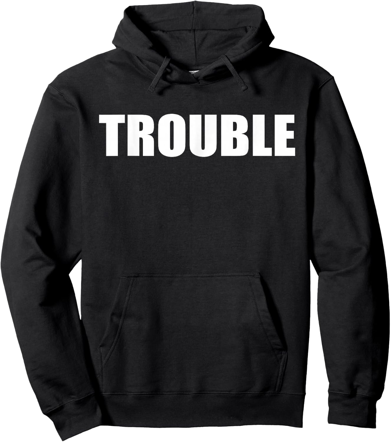 Trouble Simple Hoodie - Hoodie | Black