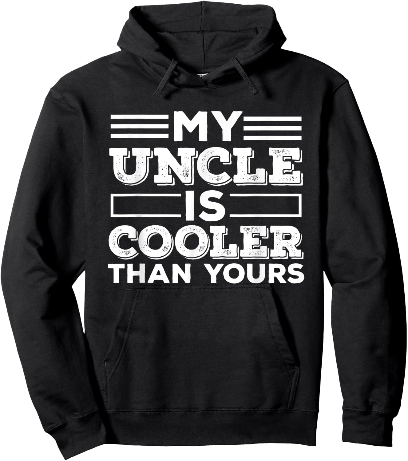 My Uncle is cooler than yours Best Uncle Godfather Toddlers Hoodie - Hoodie | Black