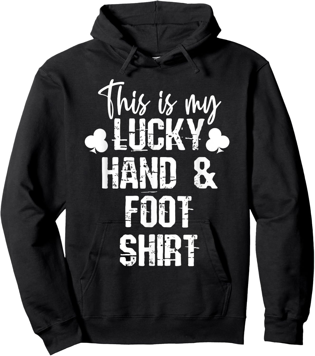 Hand and Foot Card Game Player Gift Funny Sharks Cards Hoodie - Hoodie | Black
