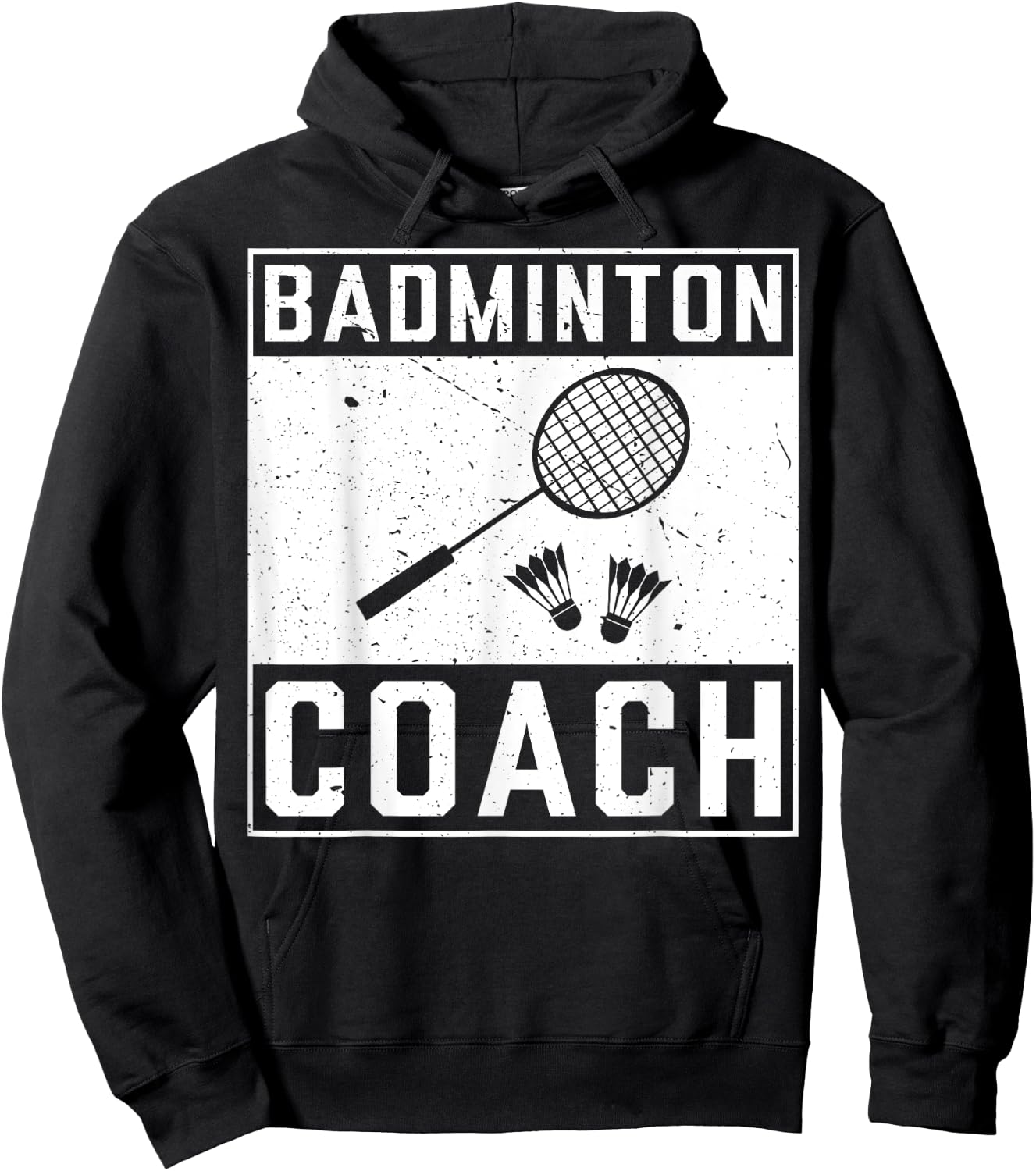 Funny Christmas Gift For Sports Amateur Badminton Coach Hoodie - Hoodie | Black