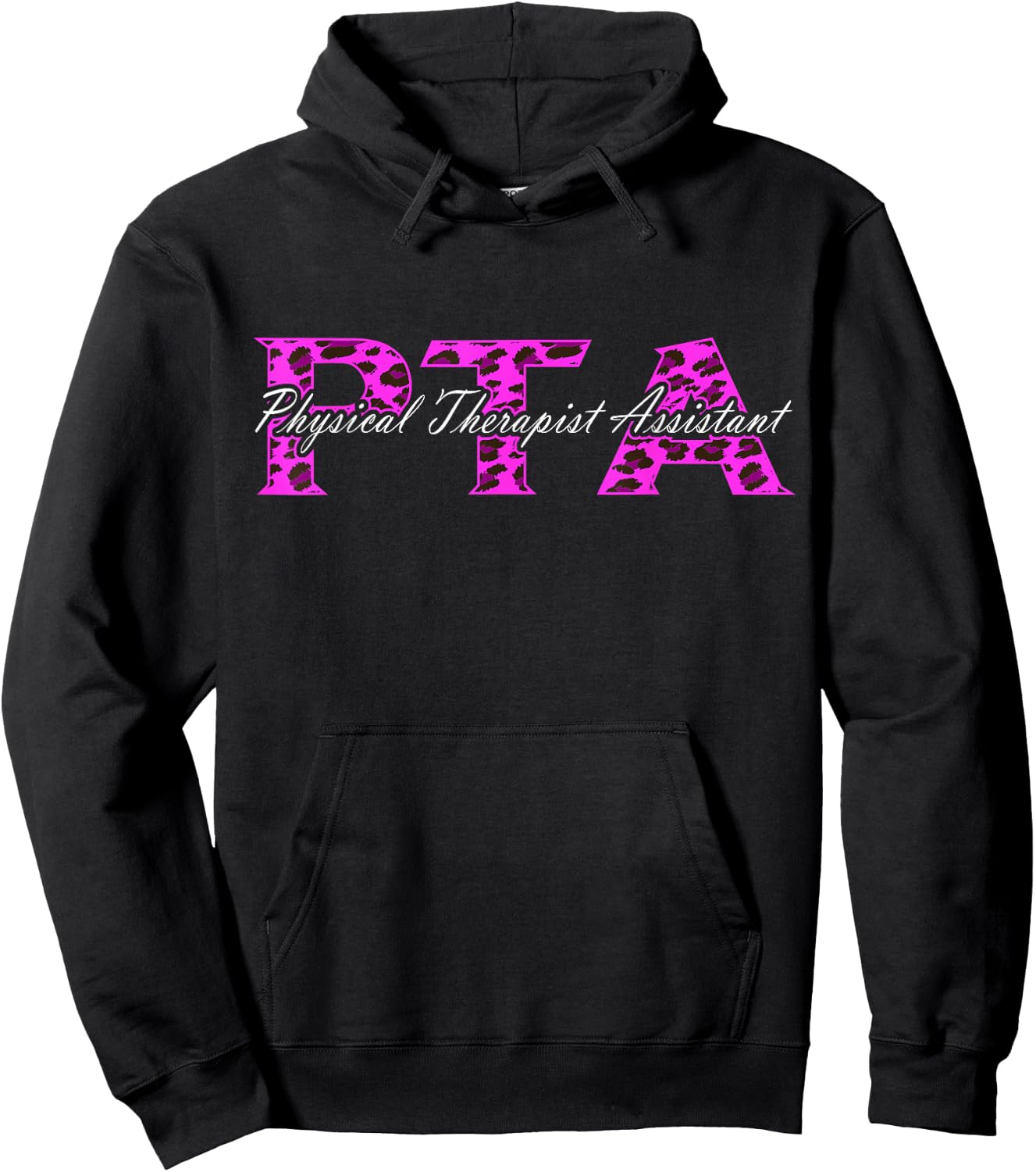 Physical Therapy PT PTA Leopard Physical Therapist Assistant Hoodie - Hoodie | Black