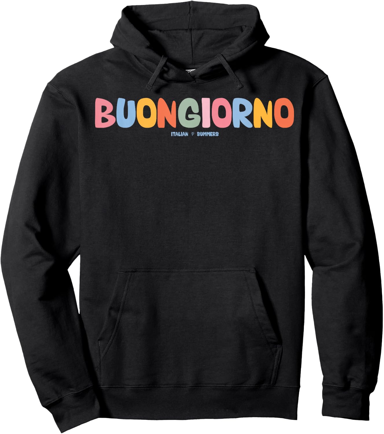 Buongiorno Italia Italienisch Sprache Wort Sprüche Zitat Satz Hoodie - Hoodie | Black