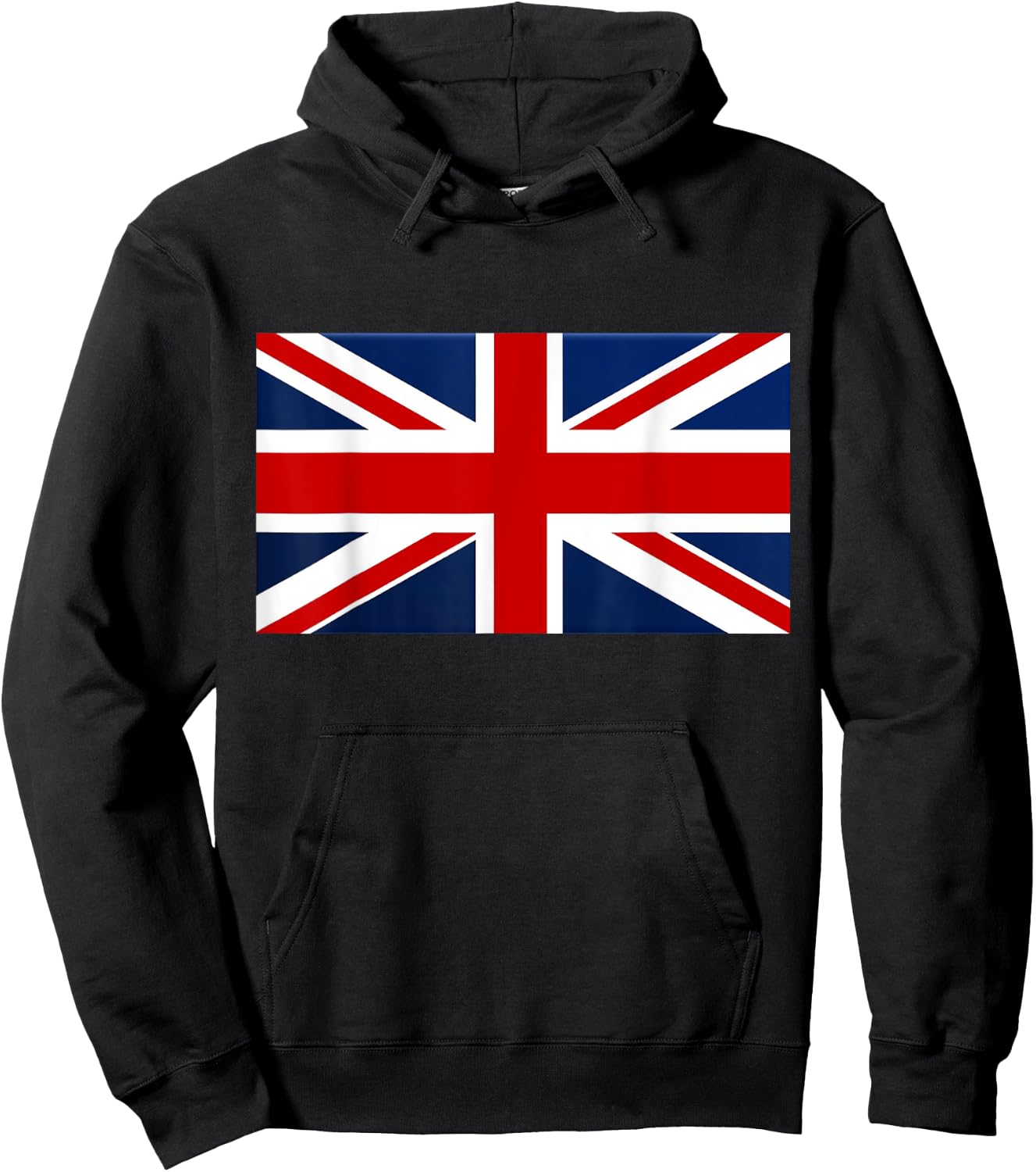 Union Jack Flag , Black, S Hoodie - Hoodie | Black
