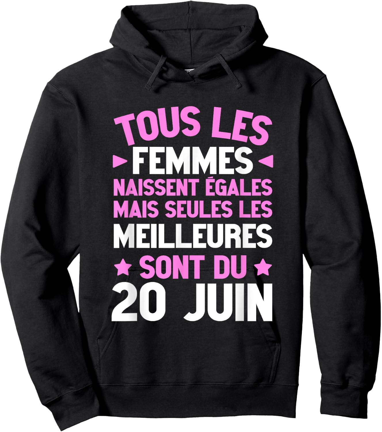 Humour Anniversaire Née 20 Juin Meilleures Citation Hoodie - Hoodie | Black