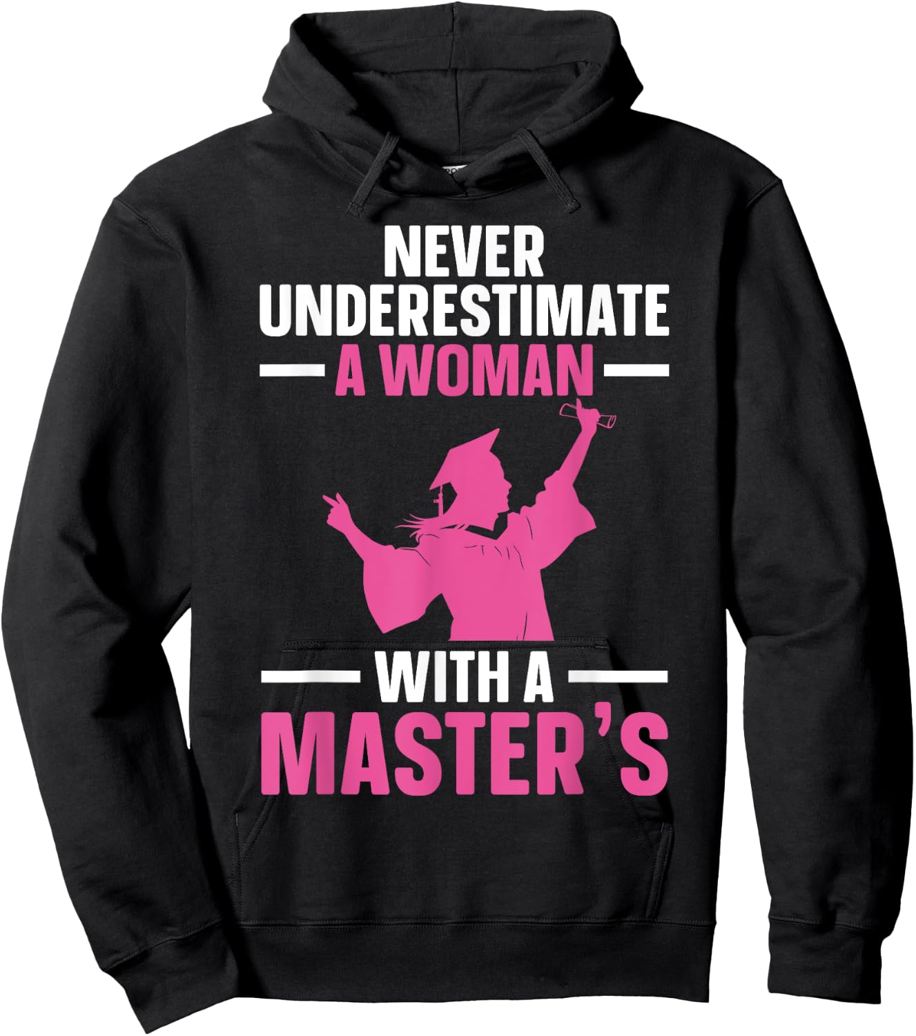 Masters Degree Graduation Art Girls Masters Degree Hoodie - Hoodie | Black