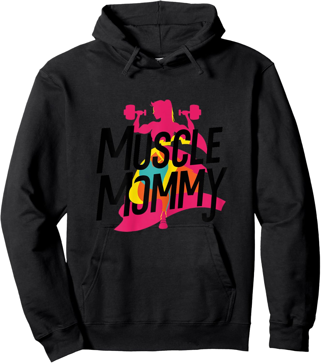 Muscle Mommy Mama Fitnessstudio Hoodie - Hoodie | Black