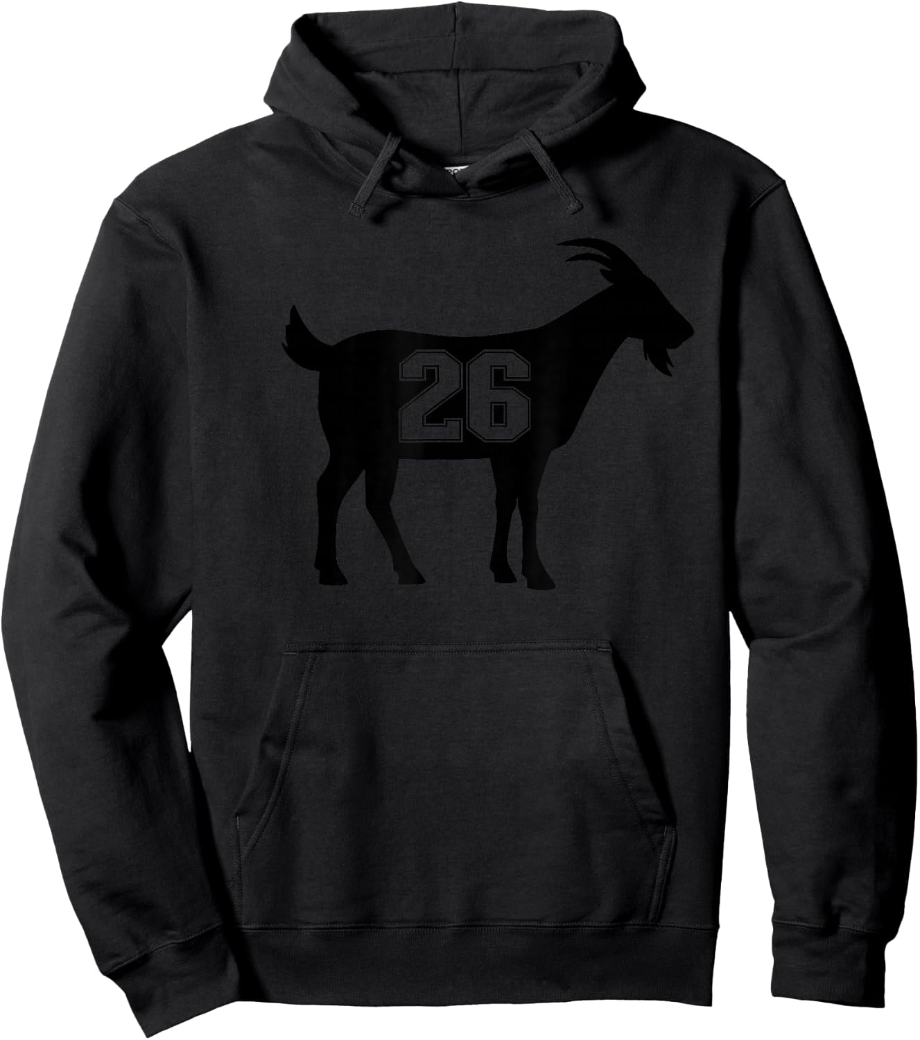 Goat 26 G.O.A.T. Number Twenty-six Goat Hoodie - Hoodie | Black