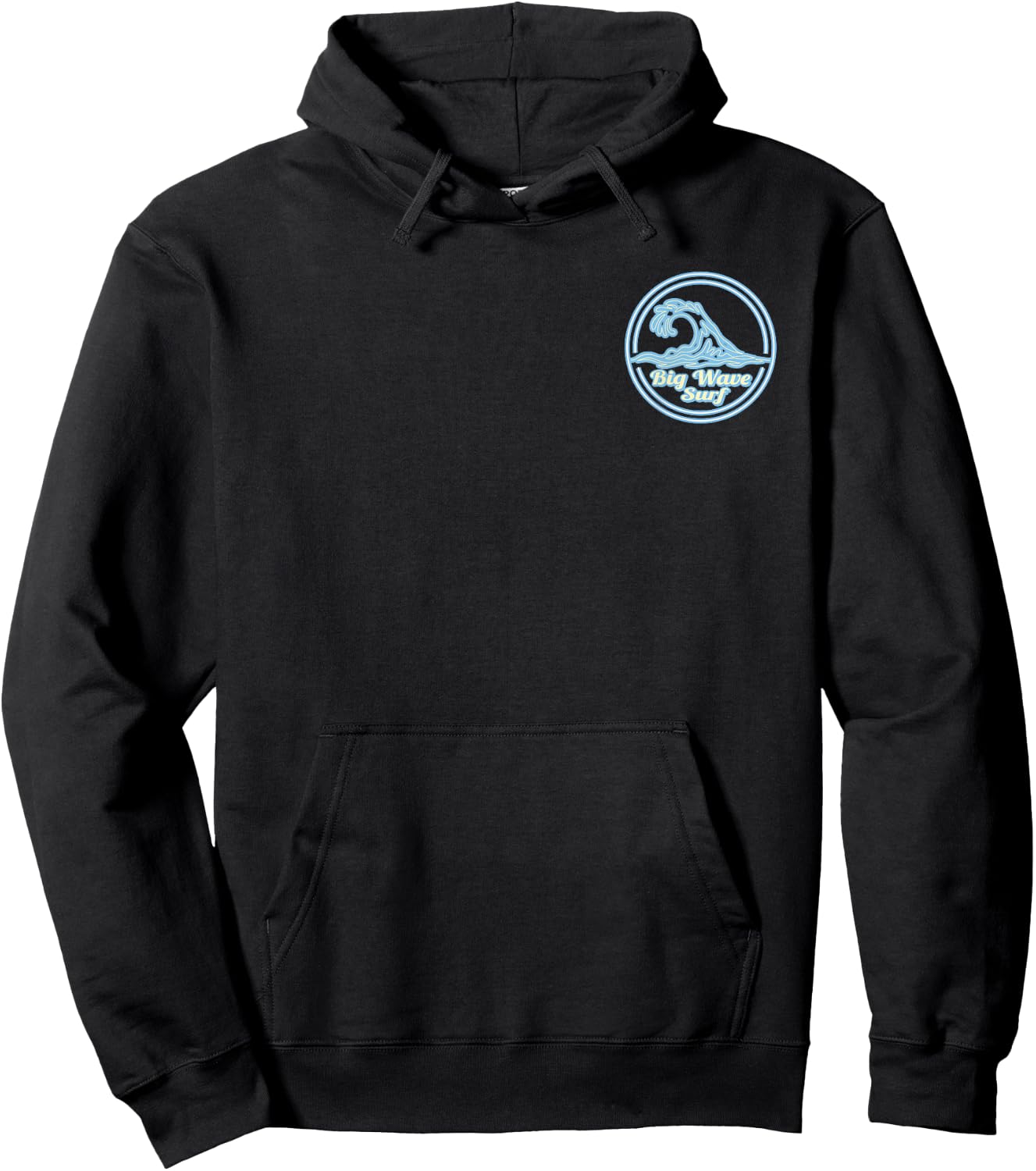 Kirra Beach, Queensland, Big Wave Surf graphic Hoodie - Hoodie | Black