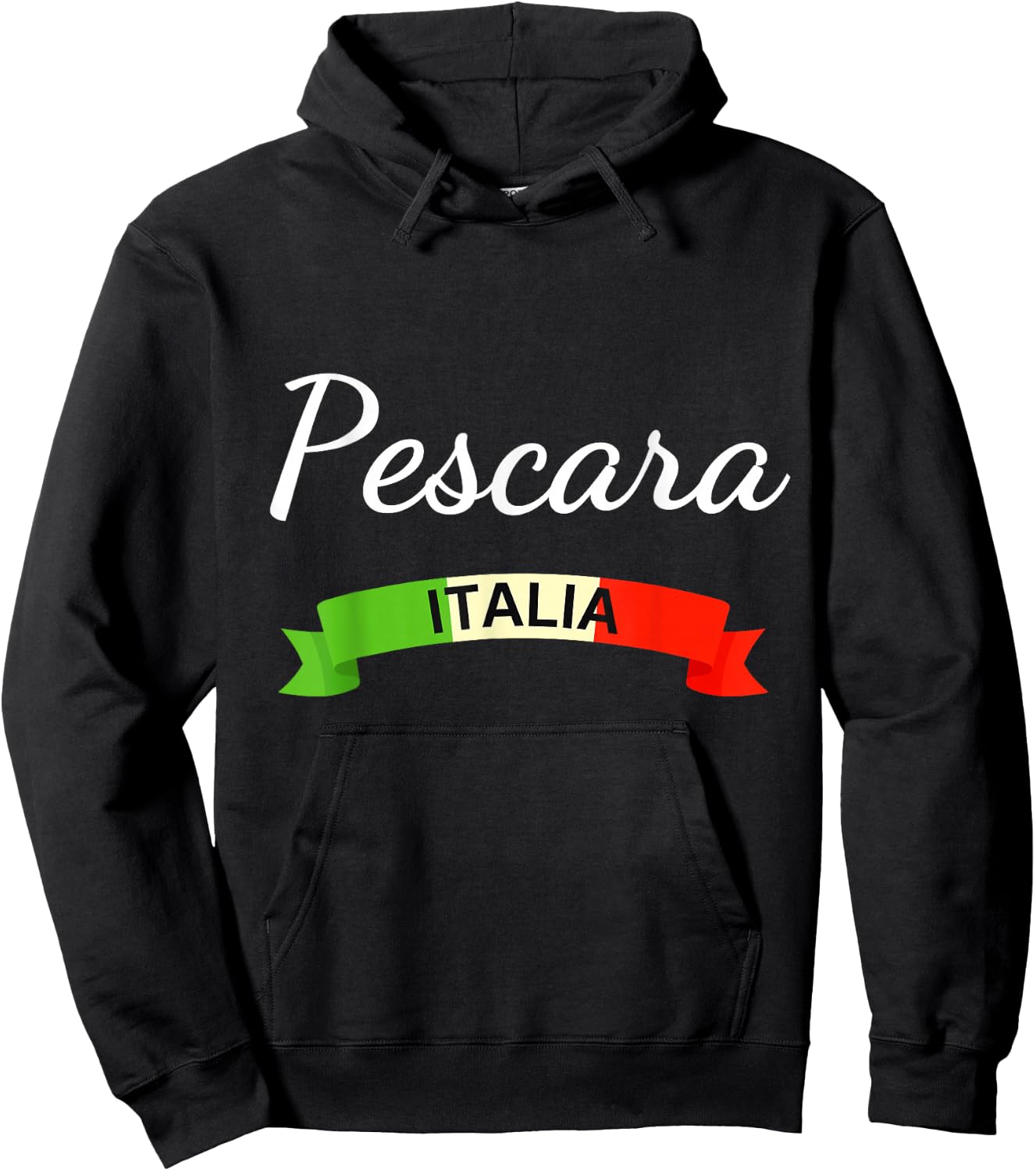 Pescara Italy Flag Italia Souvenir Matching Italian Hoodie - Hoodie | Black