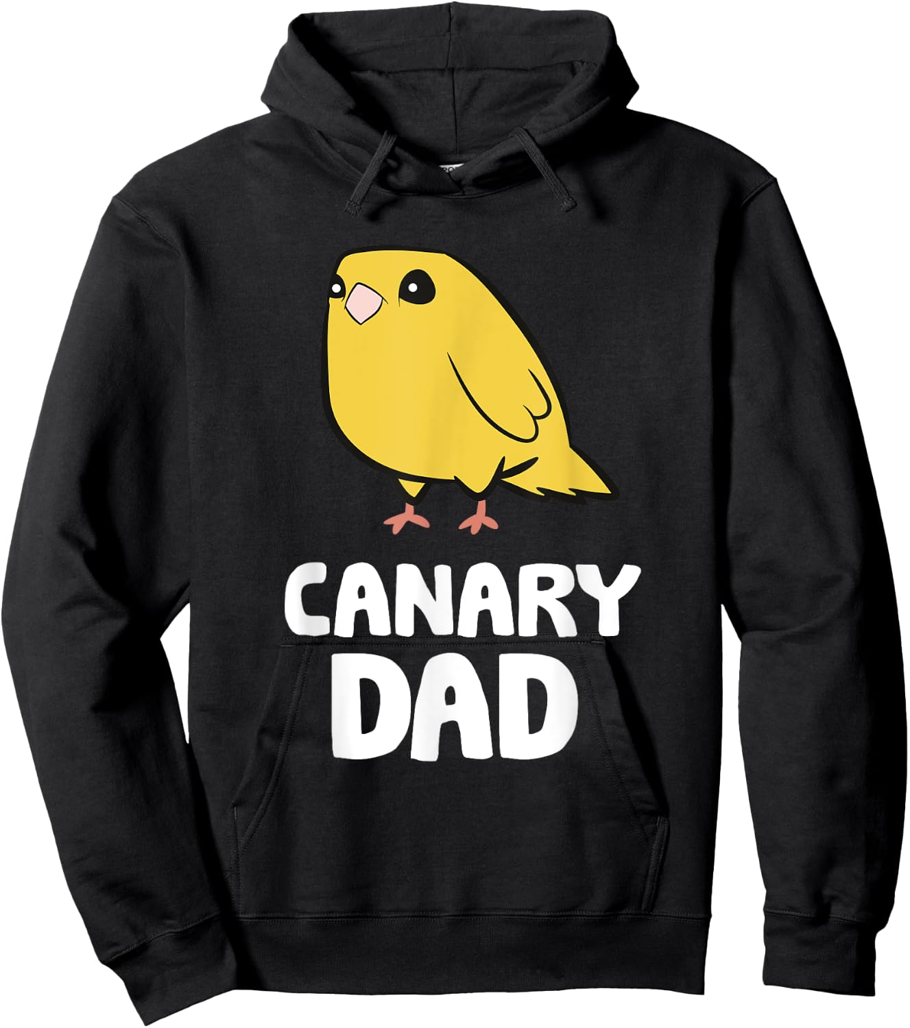 Canary Dad Funny Yellow Canary Papa Hoodie - Hoodie | Black