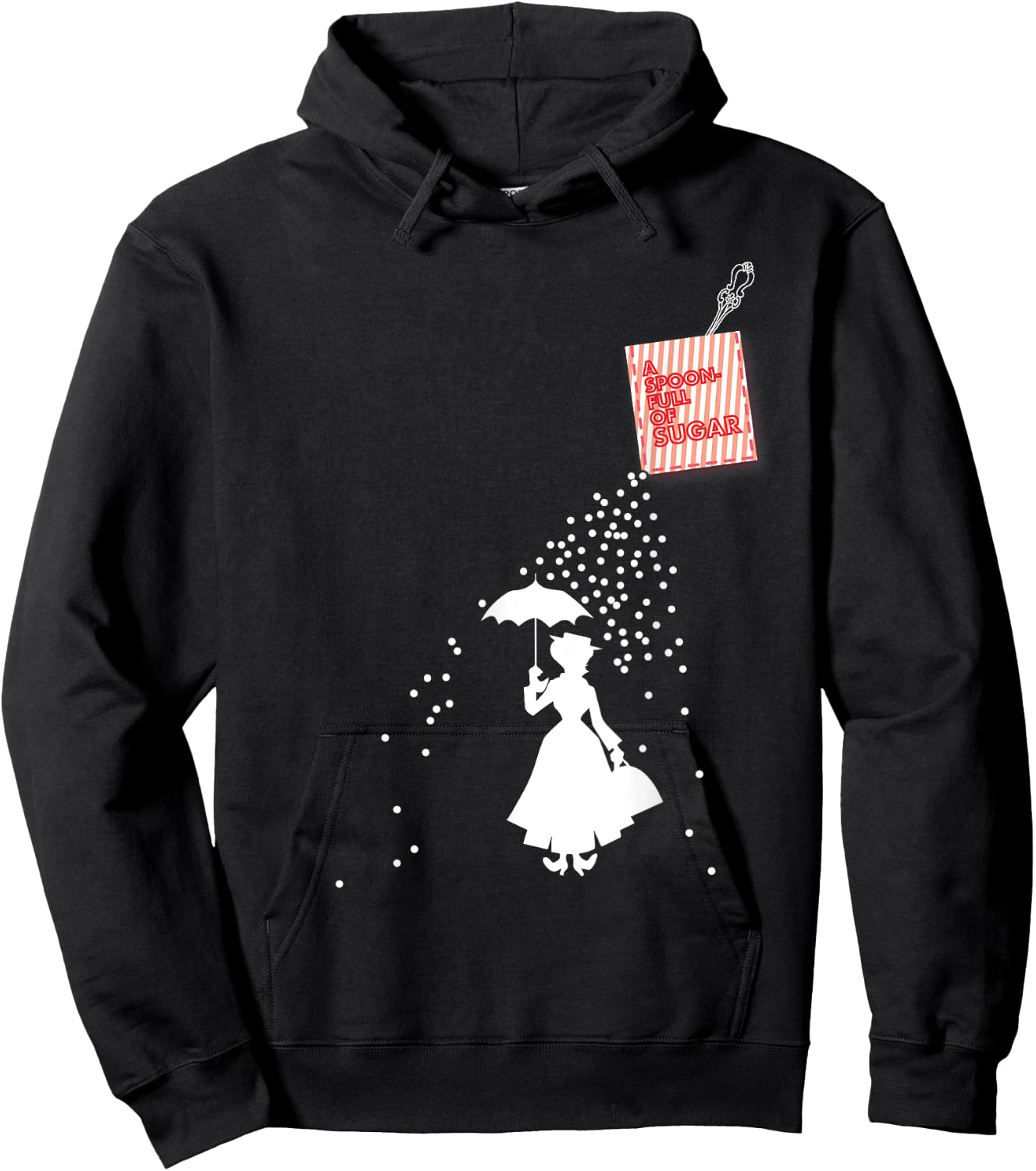 Mary Poppins Spoonfull Pocket Hoodie - Hoodie | Black