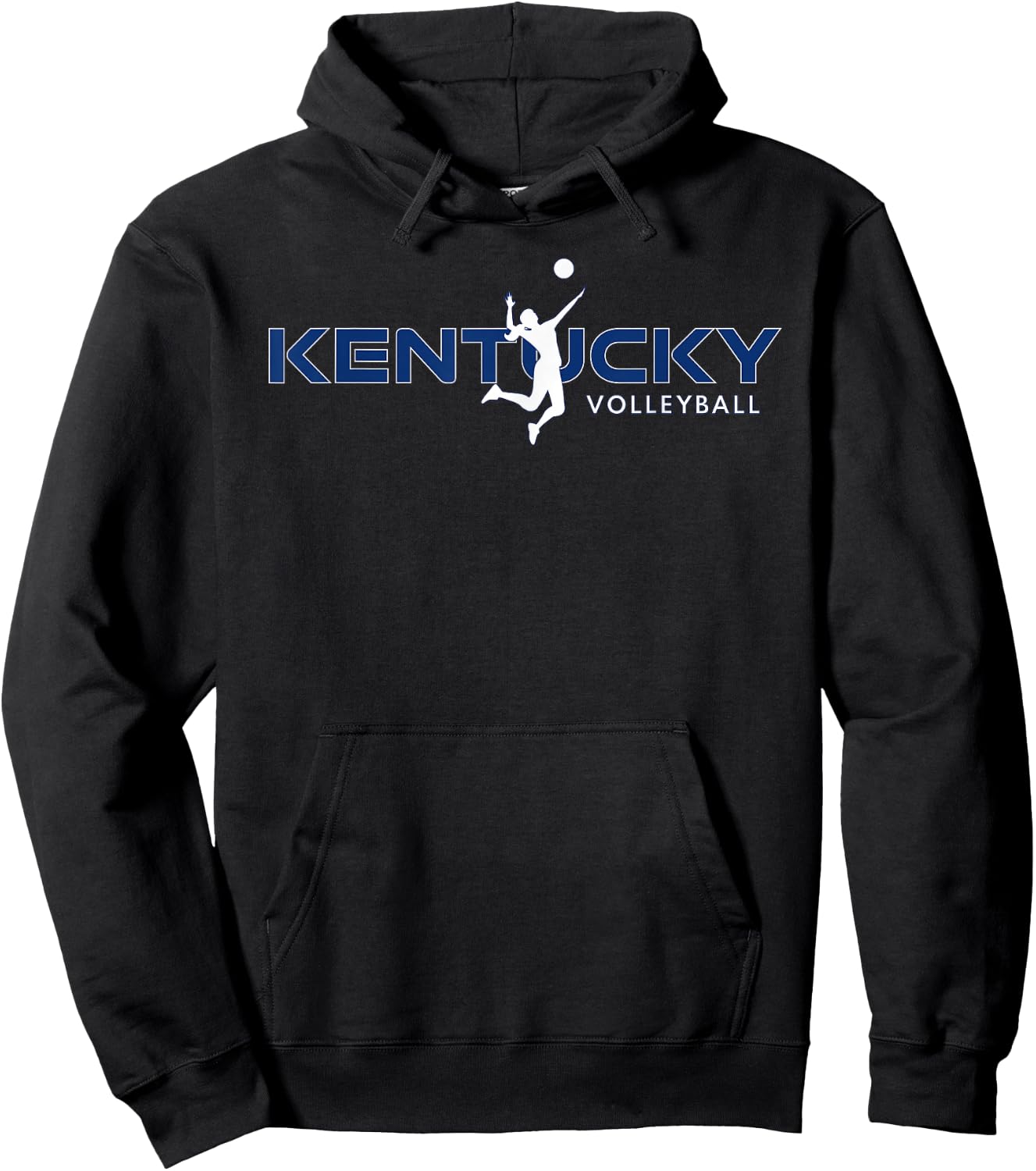 Bluegrass State Sports Fan Kentucky Volleyball Girls Player Hoodie - Hoodie | Black