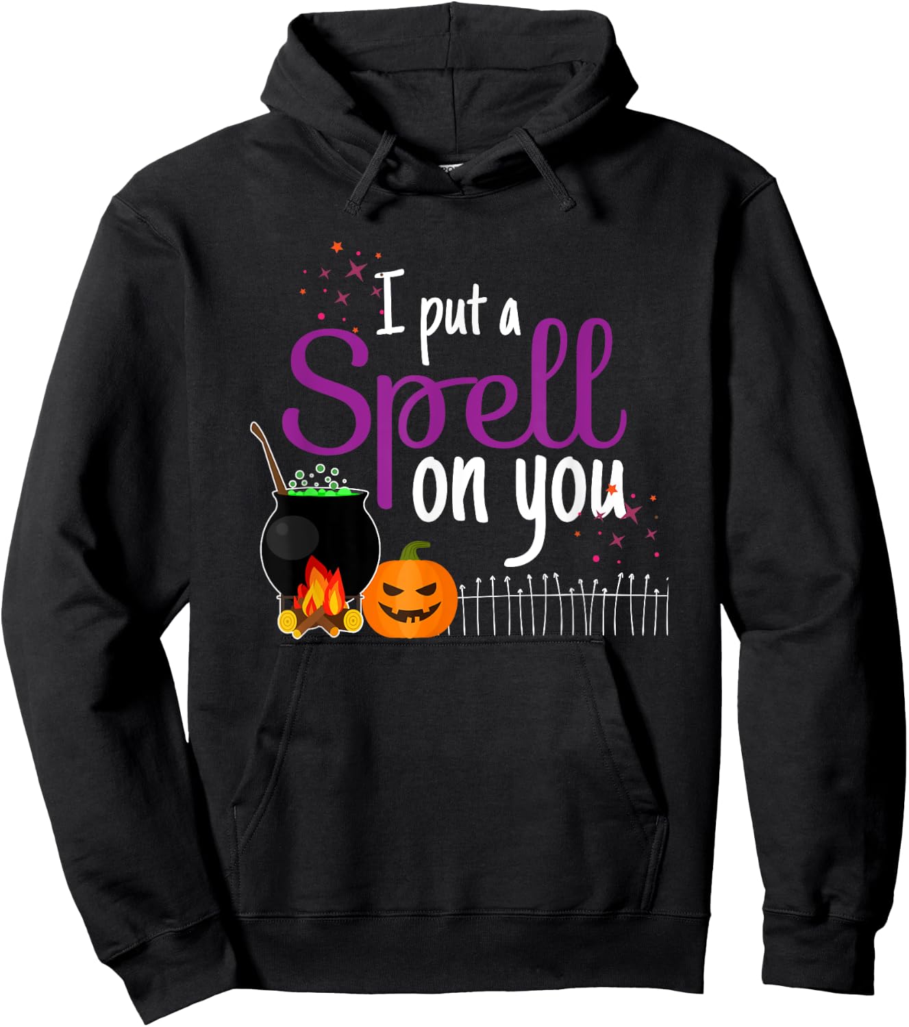 I Put A Spell On You - Funny Halloween Costume Hoodie - Hoodie | Black