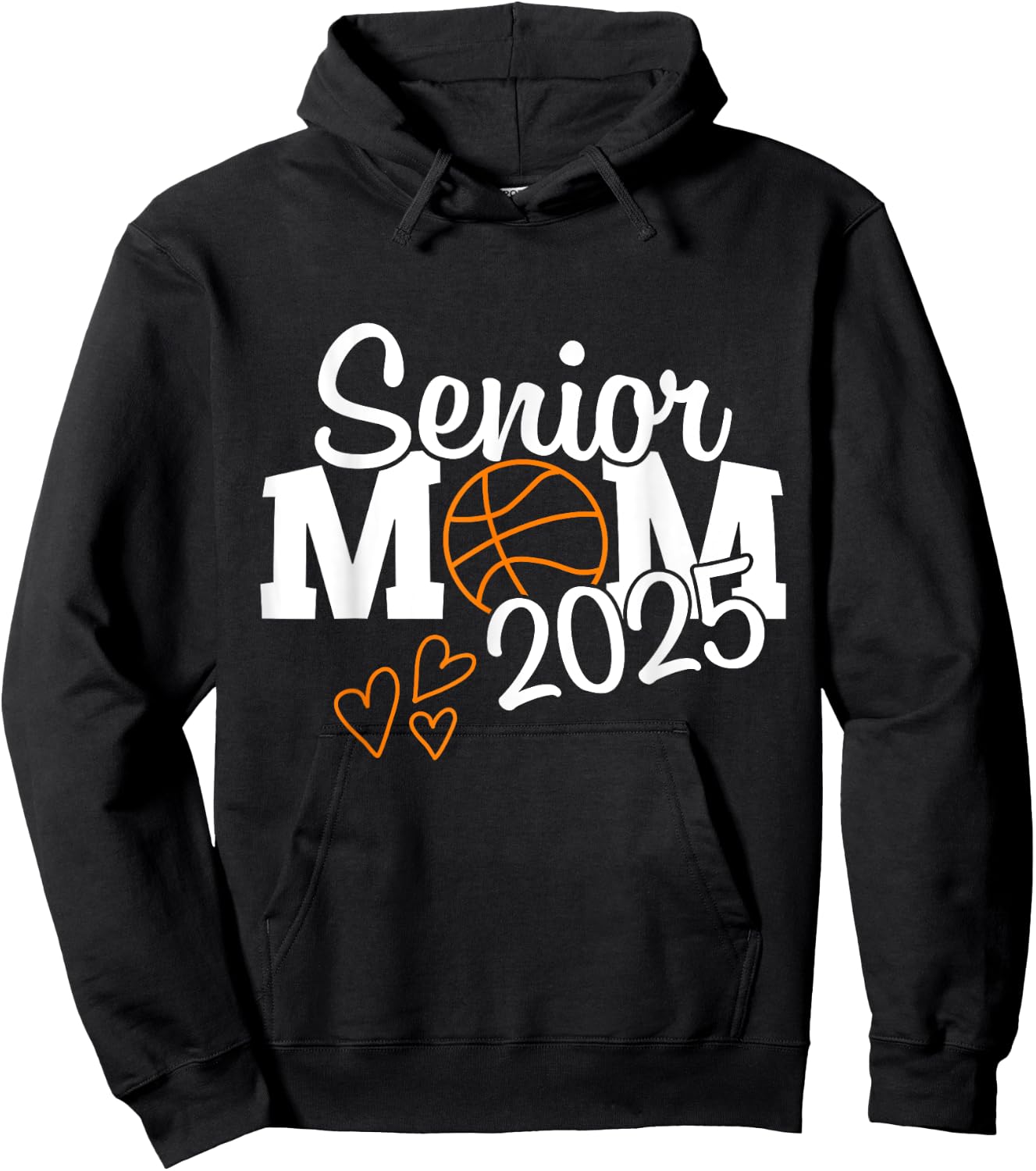 senior basketball mom Class of 2025 Player Graduation Grad Hoodie - Hoodie | Black