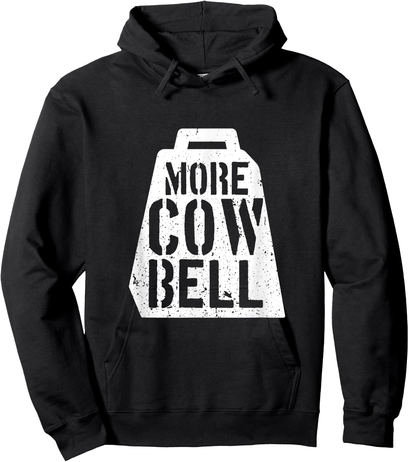 Cow Bell More Cowbell Vintage Funny Drummer Cowbell Funny Hoodie - Hoodie | Black