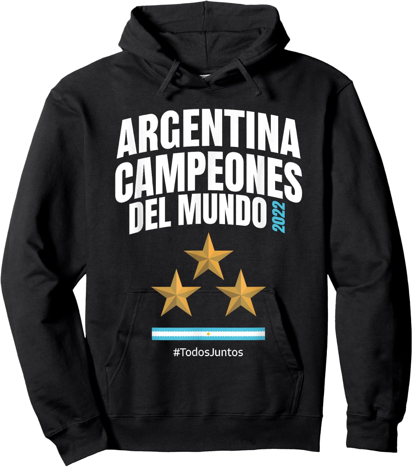 Argentina World Champion 2022 - Soccer fans-related products Hoodie - Hoodie | Black