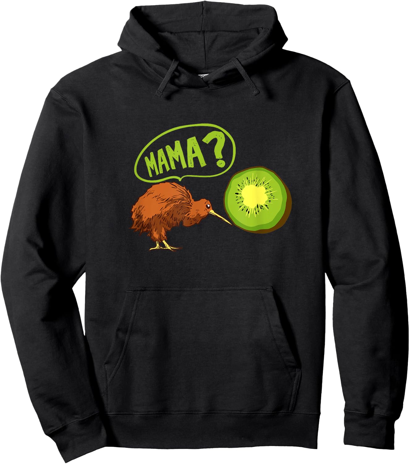 Kiwi meets Kiwifruit Gift A New Zealand Kiwi Hoodie - Hoodie | Black