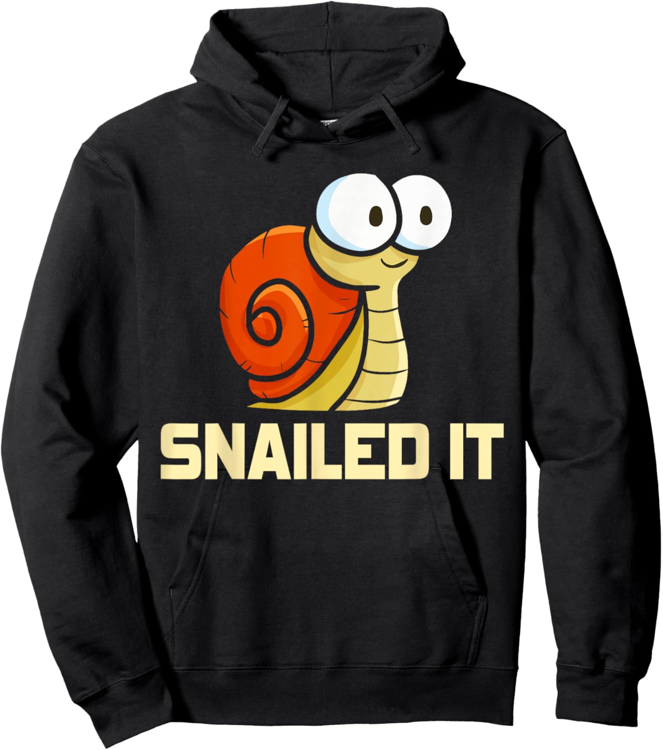 Snailed It Men Women Snails Humor Animal Funny Snail Hoodie - Hoodie | Black