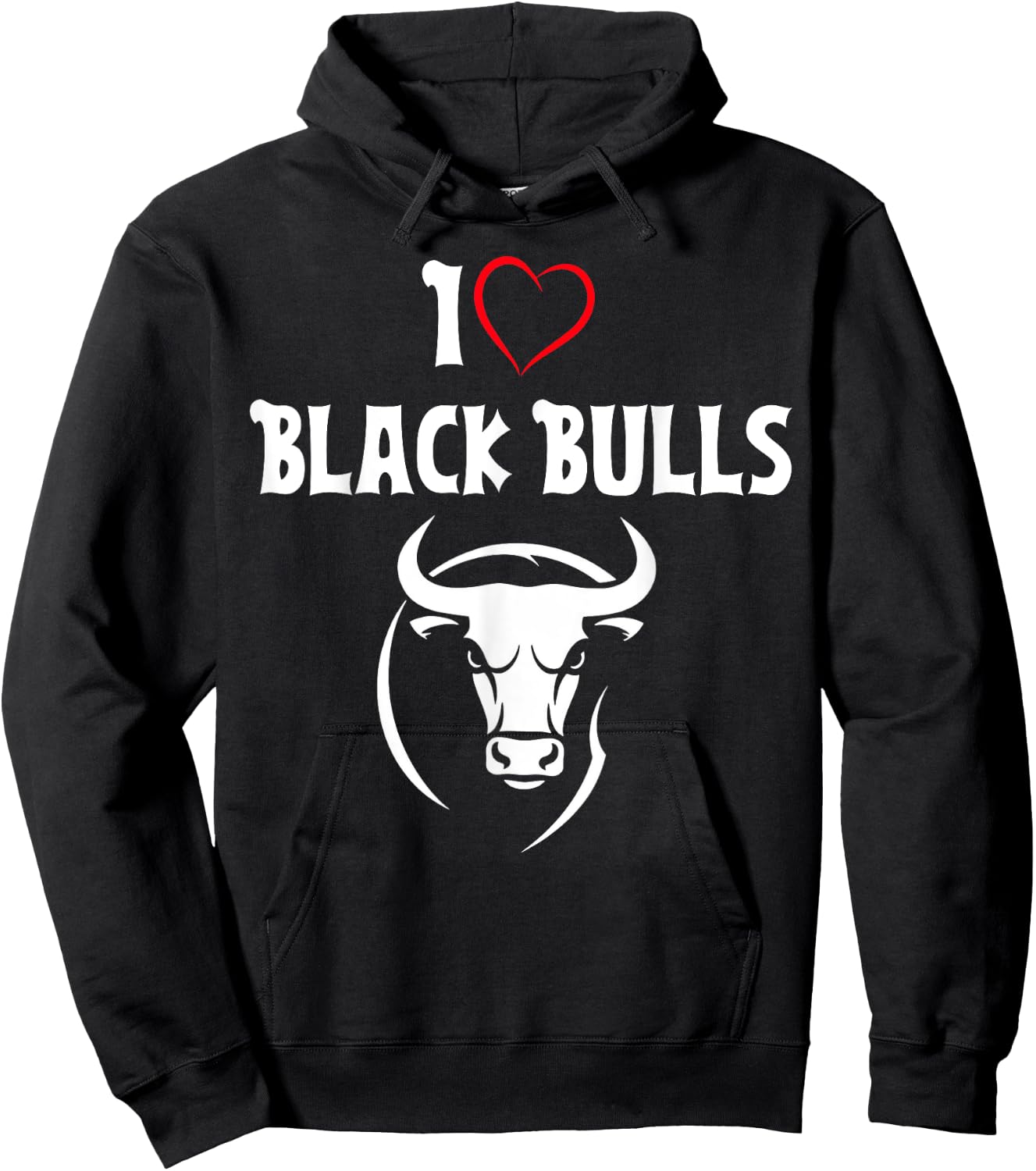 I love Black Bulls QOS - Sexy Queen of Spades Gifts Hoodie - Hoodie | Black