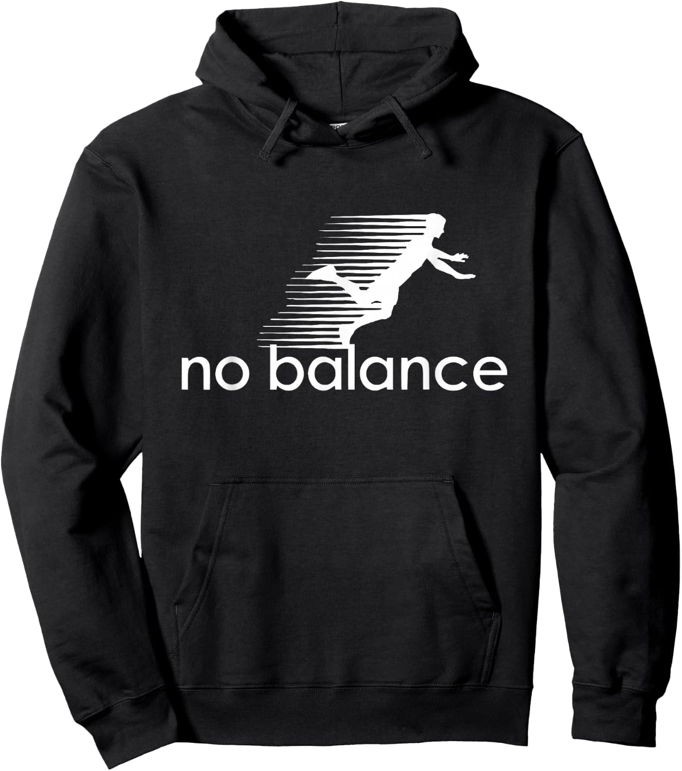 No Balance Funny Parody Design for Sports and Humour , black Hoodie - Hoodie | Black