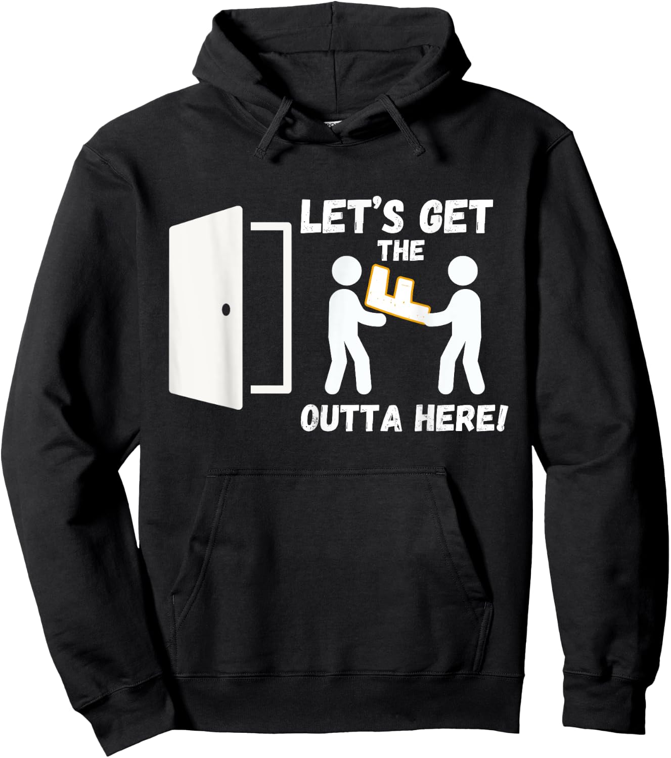 Let’s Get the F Outta Here Hilarious Pun Men and Women Hoodie - Hoodie | Black