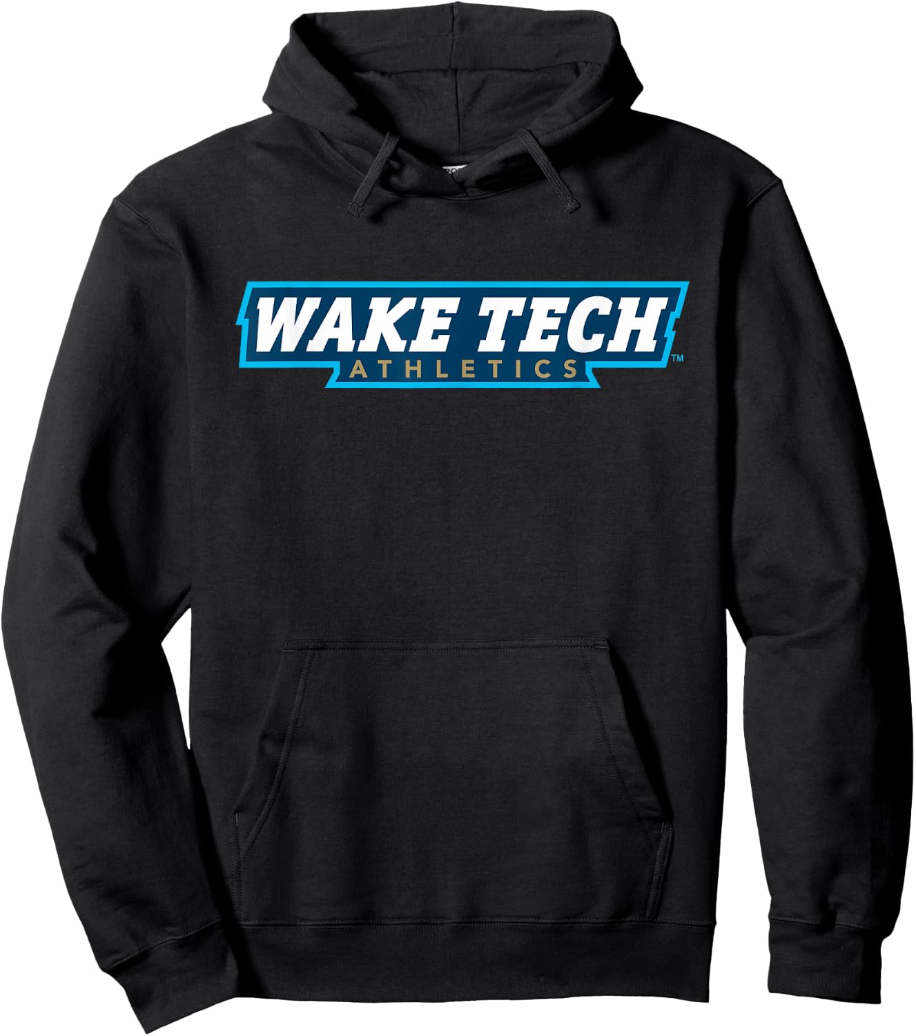 Wake Tech Eagles Type Logo Wake Tech Community College Hoodie - Hoodie | Black