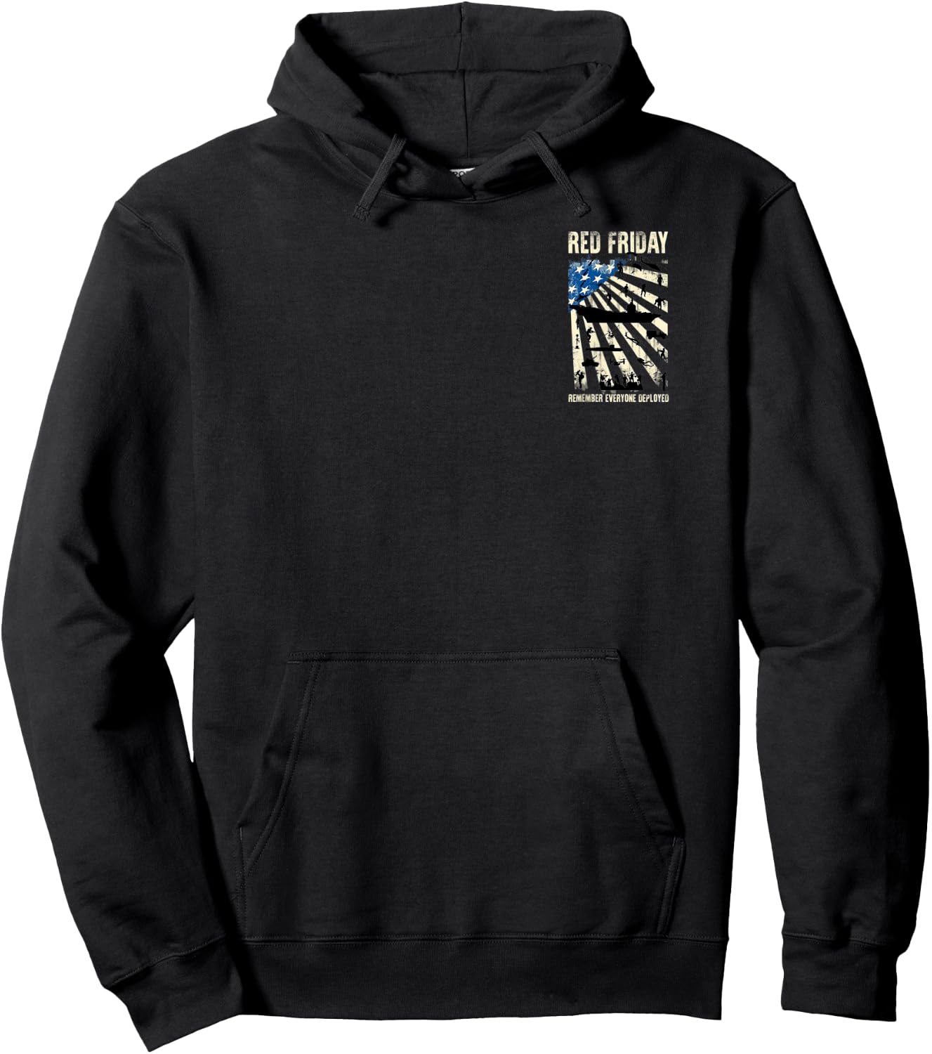 Red Friday Remember Everyone Deployed Military Dad Men Women Hoodie - Hoodie | Black
