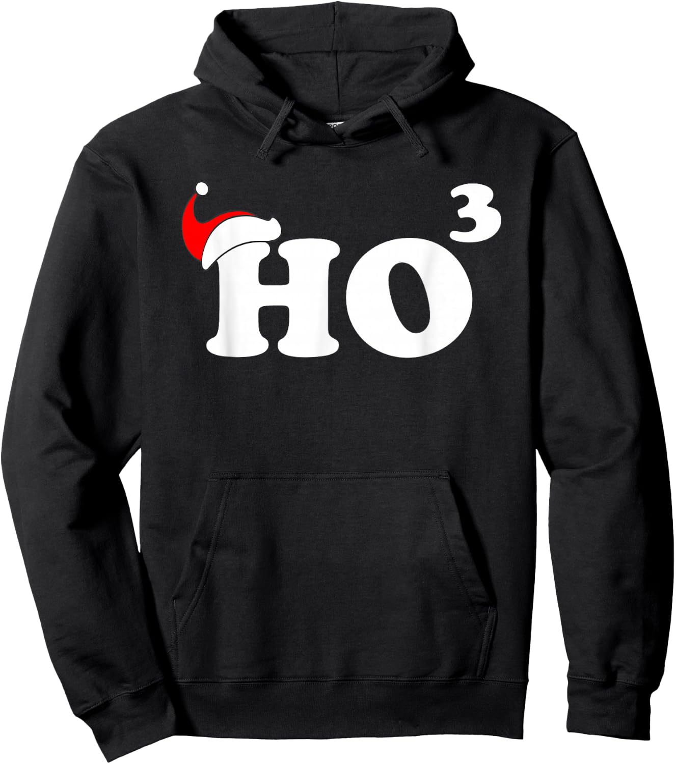 Ho3 Ho Ho Ho Funny Christmas Hoodie - Hoodie | Black