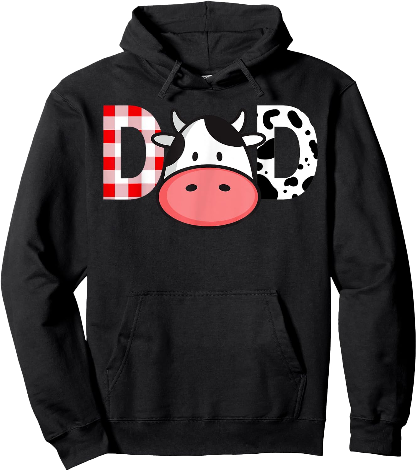 Cow Mom or Dad Birthday Farm Birthday Party Hoodie - Hoodie | Black