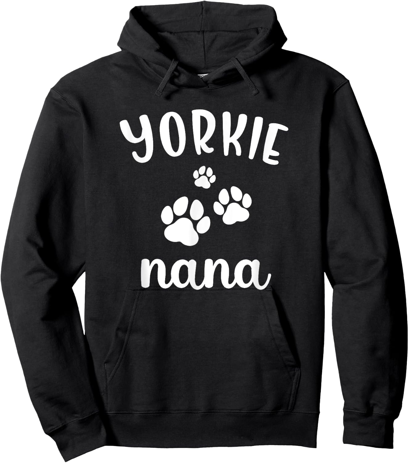 Yorkie Nana Cute Dog Yorkshire Terrier Women Kids Hoodie - Hoodie | Black